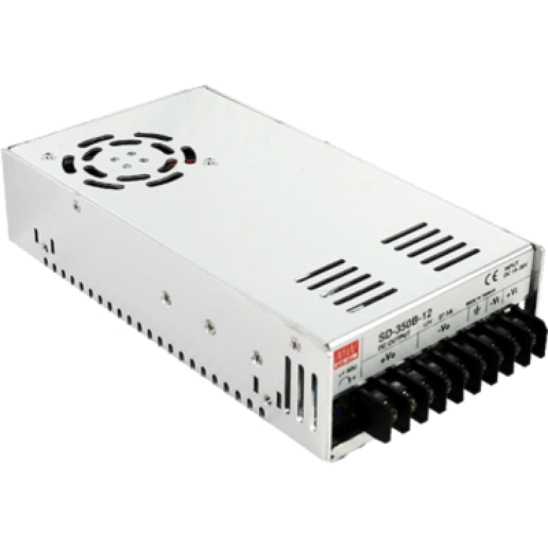 Convertidor industrial de CD a CD, de 72 a 144 Vcc de entrada, 12 Vcc de salida.