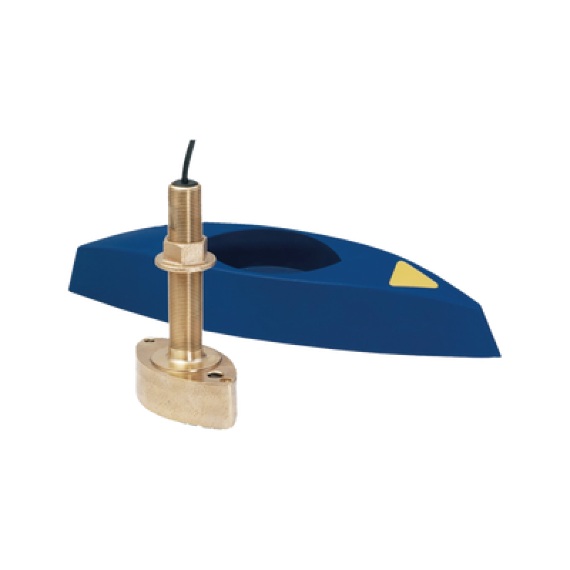 Transductor Thru-Hull / Bronce / Diseño Compacto / Desviador de Agua Aerada / Retornos de Eco Sólidos