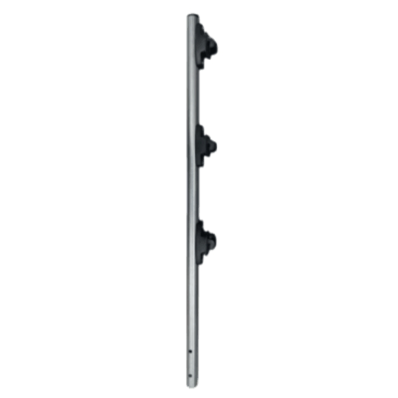 Poste de Paso / Tubo de Acero Galvanizado / Diámetro 1" / Longitud 75 cm / 3 Aisladores / Sin Pintar / Peso 0.5 KG