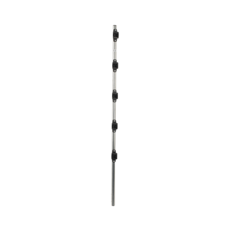 Poste de Paso para Cercas Eléctricas / Tubo de Acero Galvanizado / 5 Aisladores / Longitud 1.2 m (3.9 ft) / Diámetro 25 mm (1 in) / Peso 0.92 kg