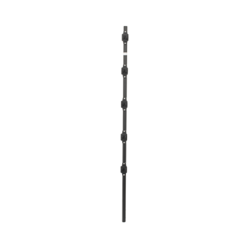 Poste de Paso para Cerca Eléctrica / Tubo de Acero Galvanizado / 5 Aisladores / 1.2 m (47.2 ft) / Diámetro 25 mm (1 in) / 0.92 kg