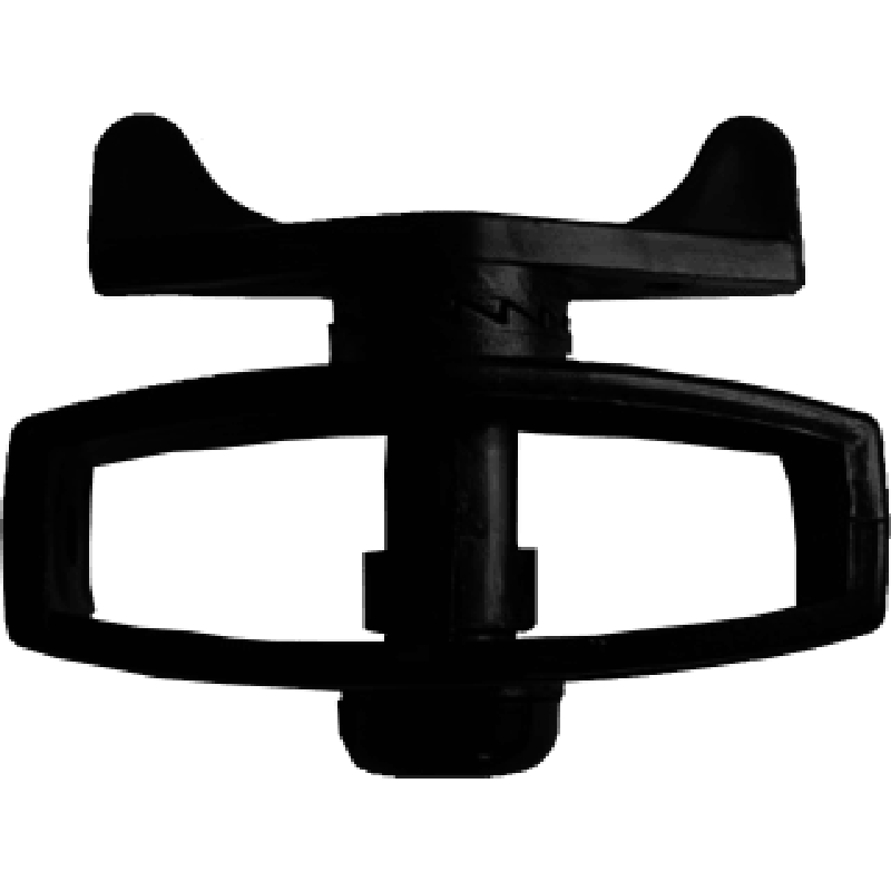 Tensor Mecánico para Cercos Eléctricos / Material POM Grado Industrial / Sin Herramientas / Anti-Herrumbre y UV / Alambre hasta 2.5 mm / Negro
