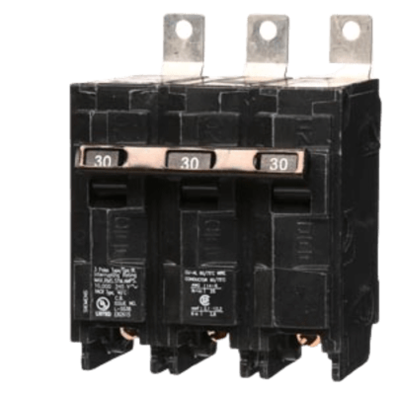 Interruptor Termomagnético / 3 Polos / 30 A / 120/240 V AC / 10 kA / Montaje en Tablero