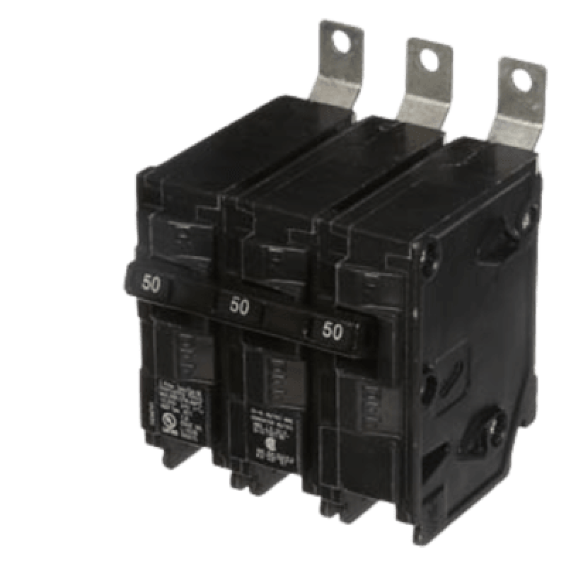 Interruptor Automático / 3 Polos / 50 A / 10 kA / Termomagnético / Montaje en Tablero / 120-240 V AC