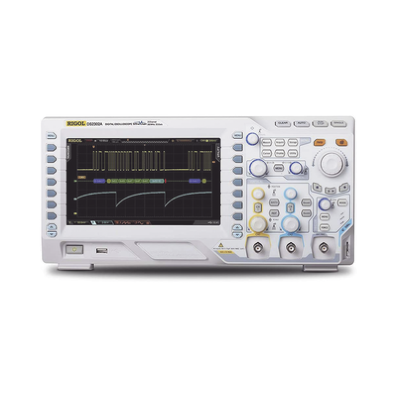 Osciloscopio Digital / 2 Canales / 300 MHz / 2 GS/s / 8" TFT / 14 Mpts / 1 ns/div