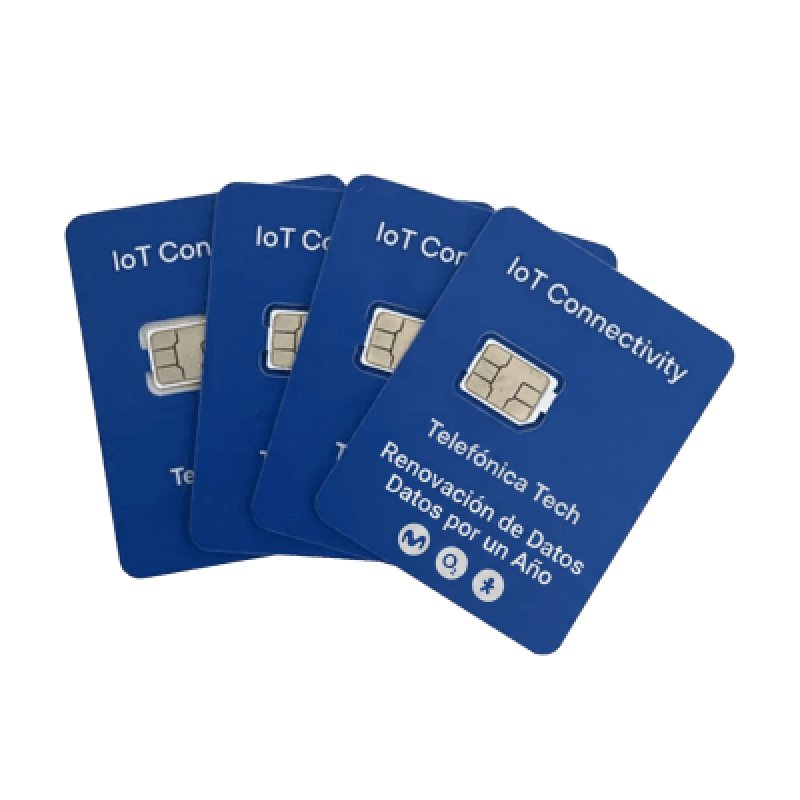 Renovación Servicio SIM IoT / 25 MB Mensuales / 12 Meses / Multi-Carrier / Cobertura MX-US-GT / Activación 5 Segundos