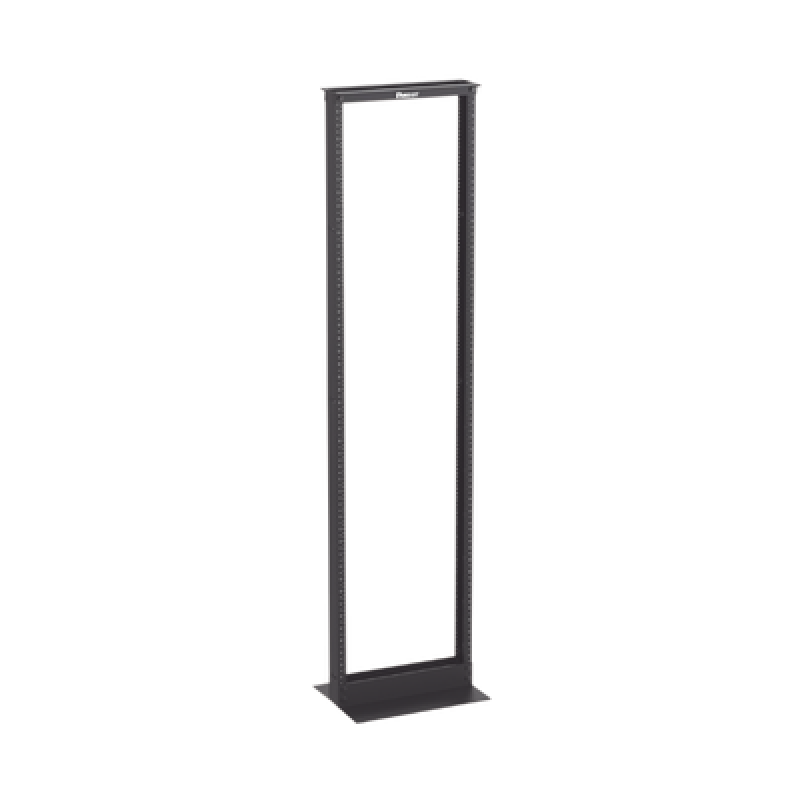 PANDUIT R2P Rack de Dos Postes Estándar de 19 in, Rieles Numerados y Roscados #12-24, Fabricado en Aluminio, 45 Unidades de Rack, Color Negro
