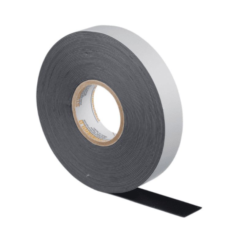 Cinta Eléctrica STRONGHOLD para Aislar de Caucho EPR, Autofusionable, Uso Industrial en Uniones de Alto Voltaje y Temperatura, Grosor 0.76mm (30 mil), Ancho 19mm, y 9.1m Largo, Color Negro.