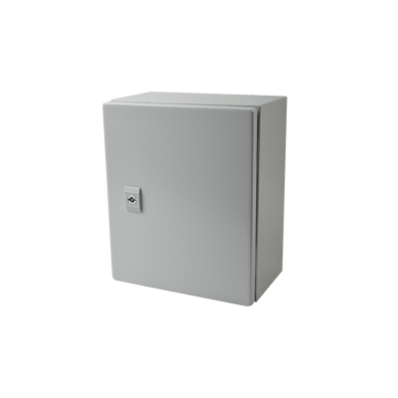 PRECISION PST-2530-15A Gabinete de Acero IP66 Uso en Intemperie (250 x 300 x 150 mm) con Placa Trasera Interior Metálica y Compuerta Inferior Atornill