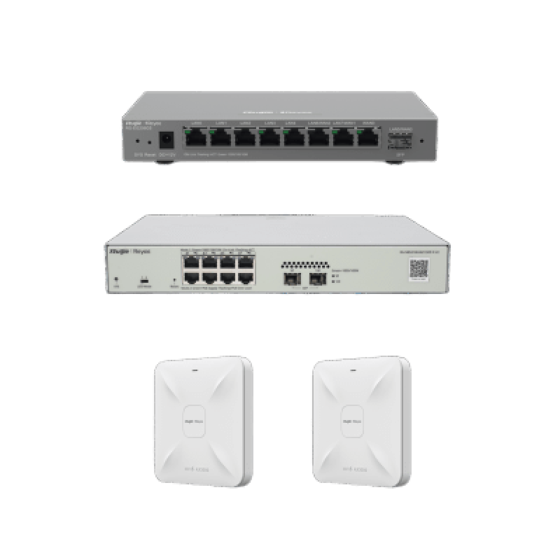 Solución Completa de Red para hasta 200 Clientes y hasta 4 servicios de Internet., Ideal para Iniciar un Proyecto de Hotelería u Oficina