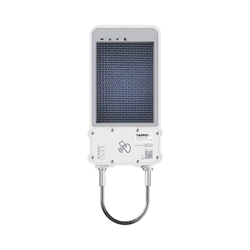 TopFlyTech SOLARGUARDX100 Cerradura Inteligente GPS con Energía Solar / SolarGuardX 100 / Seguimiento de Activos LTE Cat-M1 / Desbloqueo por RFID BLE