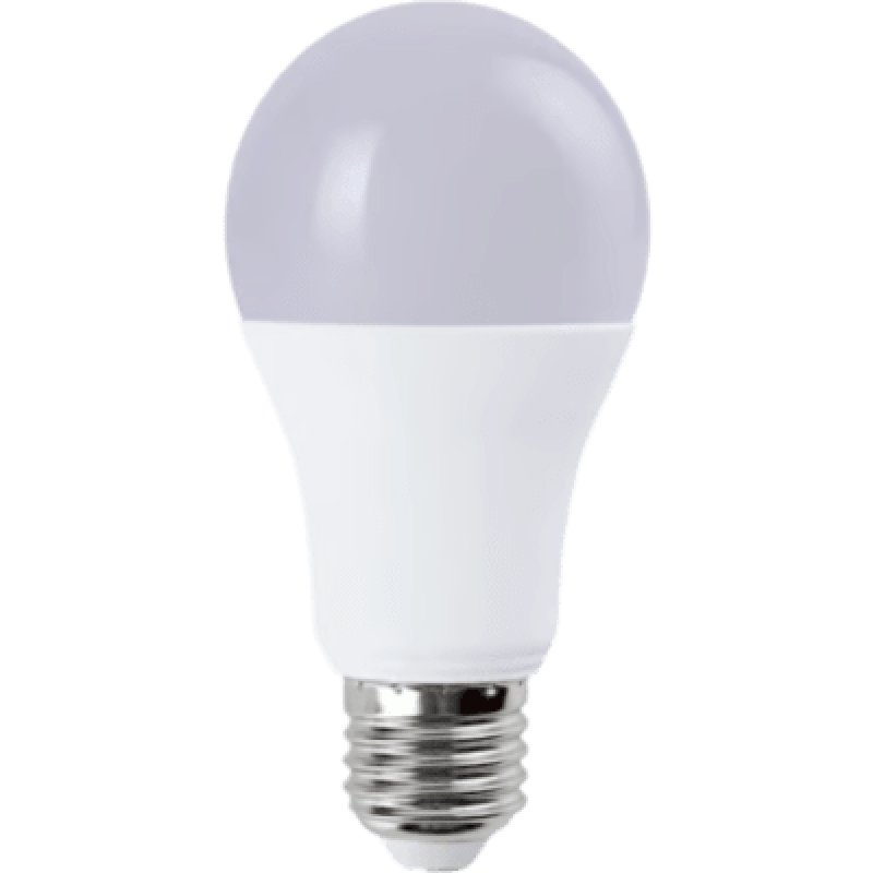 Foco LED A19 / 14 W / 1301 lm / Luz de Día 6500 K / Rosca E27 / IRC 80 / 15000 h / No Atenuable / NOM-030
