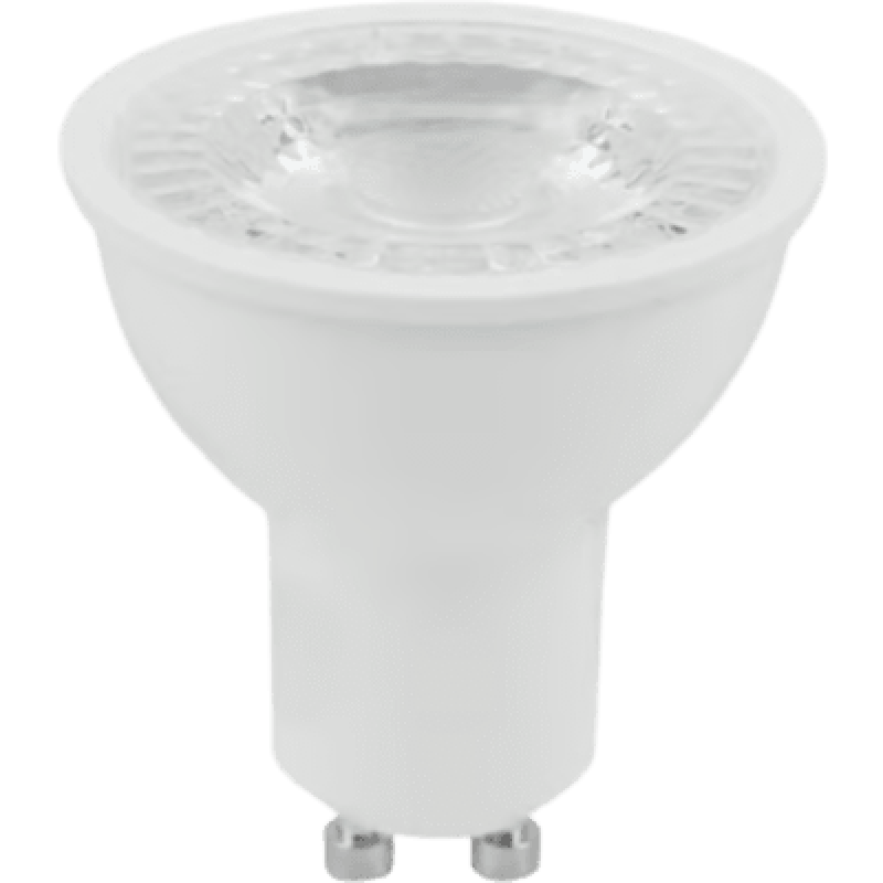 Lámpara LED GU10 / Tipo MR / 6 W / 550 lm / 3000 K / IRC 80 / 100-240 V / No Atenuable / 15,000 h / NOM-030