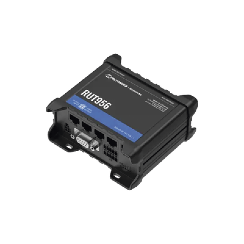 TELTONIKA RUT956 Router Industrial LTE 4G Profesional / 150 Mbps Cat 4 / 4 Puertos Ethernet / RS232 RS485 / WiFi / Doble SIM / GNSS