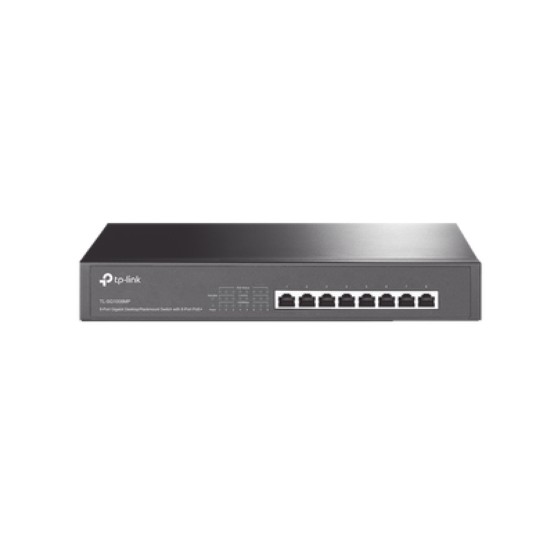 TP-LINK TL-SG1008MP Switch Gigabit PoE+ no administrable de 8 puertos 10/100/1000 Mbps, para escritorio