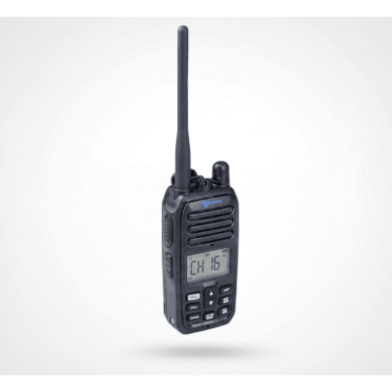 Radio Portátil VHF Marino / IP67 Sumergible / 5W / Dual-Watch / NRC Anti-Ruido / Luz LED de Emergencia Activada por Agua / 156-163 MHz