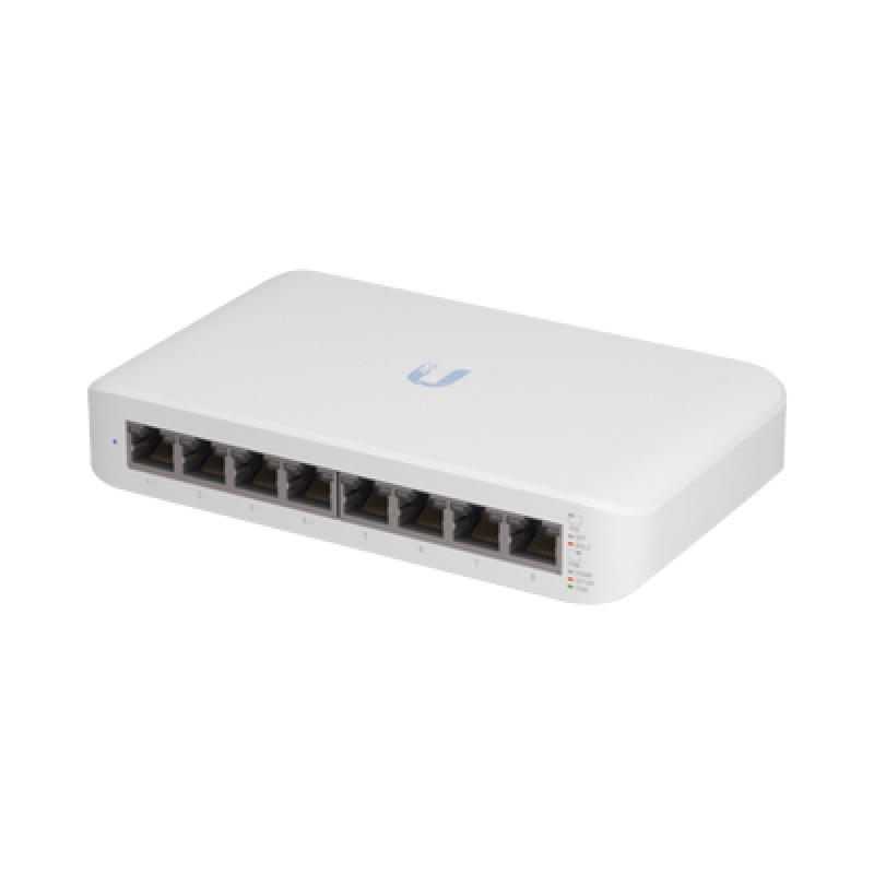UBIQUITI USW-LITE-8-POE Switch UniFi Lite Administrable PoE de 8 Puertos 10/100/1000 Mbps (4 puertos 802.3af/at), 52 W