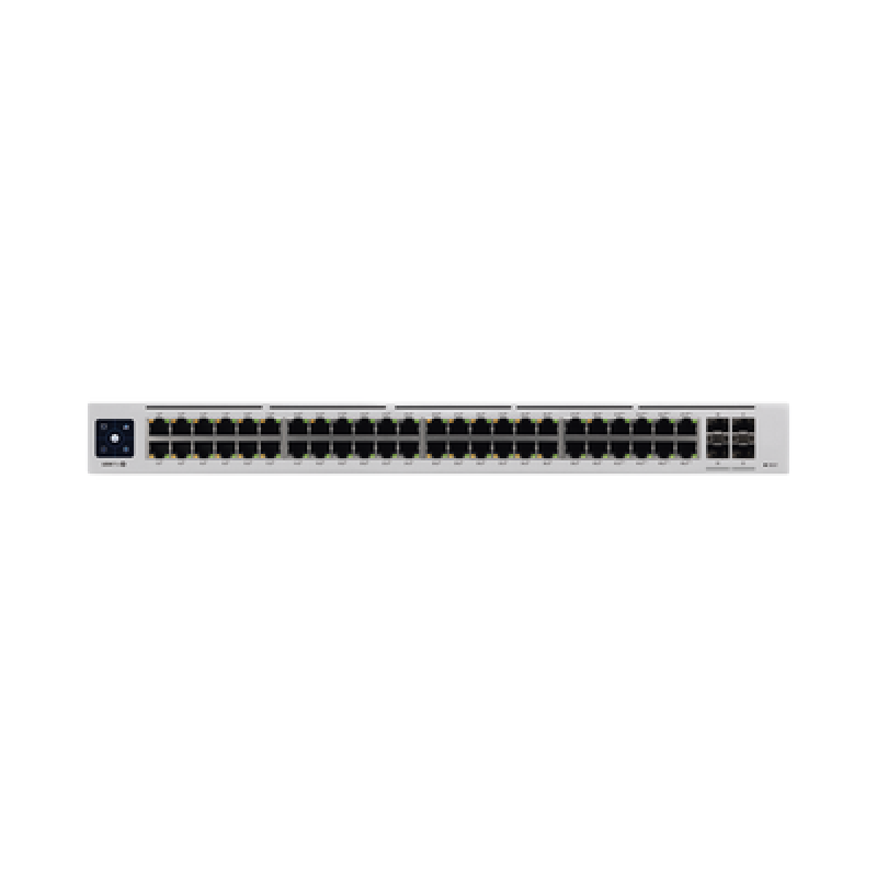 UBIQUITI USW-PRO-48-POE UniFi Switch USW-Pro-48-POE Gen2, Capa 3 de 48 puertos PoE 802.3at/bt + 4 puertos 1/10G SFP+, 600W, pantalla informativa