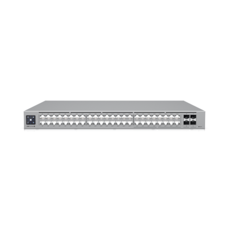 UBIQUITI USW-PRO-MAX-48-POE UniFi Switch Pro Max 48 POE, con funciones capa 3, 48 puertos (16 puertos 2.5 GbE (8 POE++ y 8 POE+) y 32 puertos 1 GbE (2