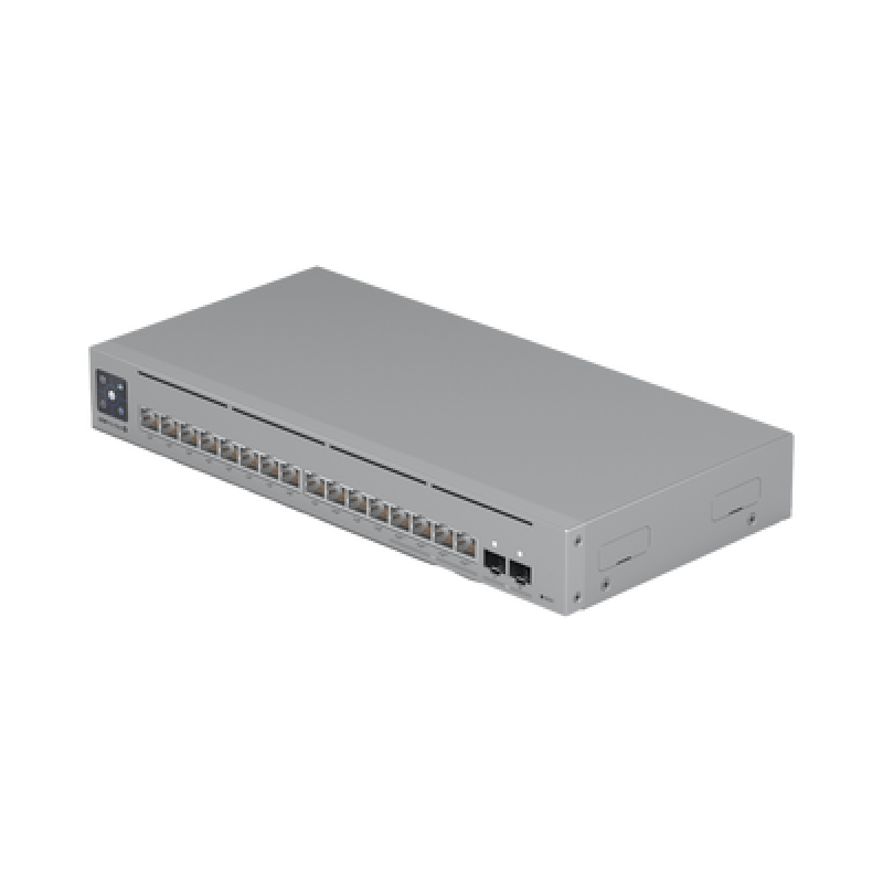 UBIQUITI USW-PRO-MAX-16-POE UniFi Switch Pro Max 16 PoE con funciones Capa 3, 16 puertos EtherLight RGB / (4) puertos 2.5 GbE POE++ y (12) puertos GbE