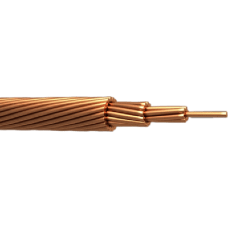 Cable de Cobre Desnudo | Calibre 4/0 AWG EN 19 HILOS  | Construcción Concéntrica | Alta Conductividad Eléctrica | Uso en Líneas Aéreas y Puestas a Tierra