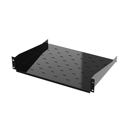 LINKEDPRO BY EPCOM S-CH-19X1U Charola para Soportar Equipos en Rack de 19, Profundidad de 34 cm, Color Negro, 1U