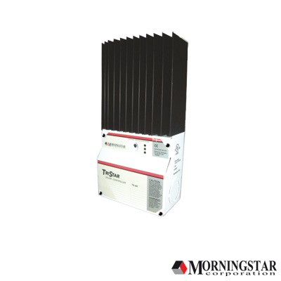 MORNINGSTAR TS-60 Controlador de Carga Solar TriStar PWM 60 A / 12V 24V 48V / Puerto RS-232 / Hasta 4 kW / Disipador de Calor / 7 Preajustes