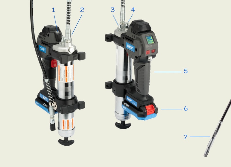 Part ID image battery-driven grease gun TLGB 21